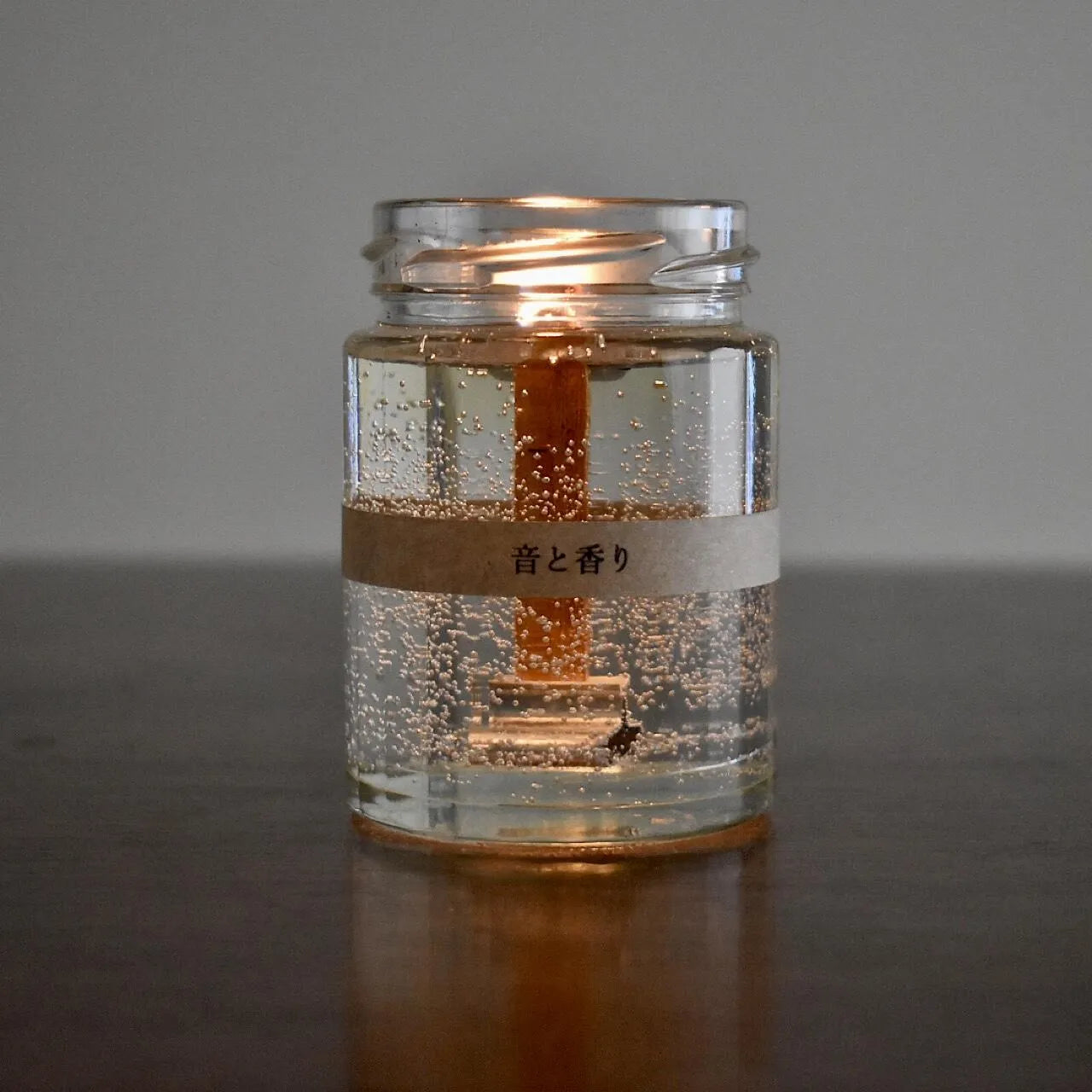 Sound and Scent Aroma Candle that makes sounds like a bonfire 100ml Clear