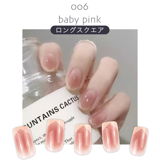 Nail tips - Easy nail art just by sticking them on - "006 baby pink"