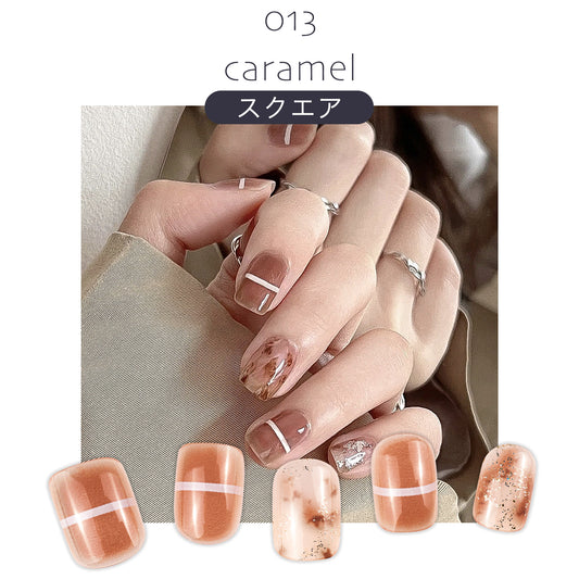 Nail tips - Easy nail art just by sticking them on - "013 carmel"